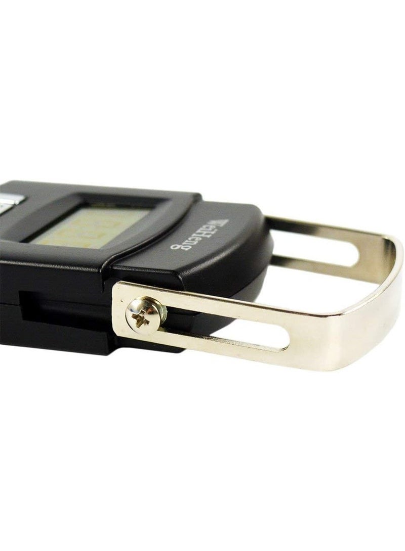 Portable Luggage Scale Electronic Digital Scale Weighs Hanging Suitcase Up to 50kg, Black, 50kg - Image 5